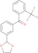 [3-(1,3-Dioxolan-2-yl)phenyl][2-(trifluoromethyl)phenyl]methanone