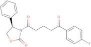 3-[5-(1,5-Dioxo-5-(p-fluorophenylpentyl]-4R-phenyl-2-oxazolidinone