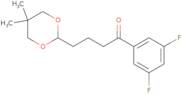 1-(3,5-Difluorophenyl)-4-(5,5-dimethyl-1,3-dioxan-2-yl)-1-butanone
