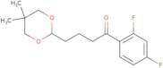 1-(2,4-Difluorophenyl)-4-(5,5-dimethyl-1,3-dioxan-2-yl)-1-butanone