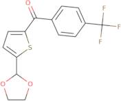 [5-(1,3-Dioxolan-2-yl)-2-thienyl][4-(trifluoromethyl)phenyl]methanone