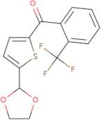 [5-(1,3-Dioxolan-2-yl)-2-thienyl][2-(trifluoromethyl)phenyl]methanone