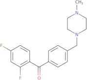 (2,4-Difluorophenyl){4-[(4-methyl-1-piperazinyl)methyl]phenyl}methanone