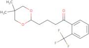 4-(5,5-Dimethyl-1,3-dioxan-2-yl)-1-[2-(trifluoromethyl)phenyl]-1-butanone