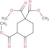 1,1,3-Cyclohexanetricarboxylic acid, 4-oxo-, trimethyl ester
