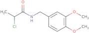 2-Chloro-N-[(3,4-dimethoxyphenyl)methyl]propanamide