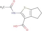 2-Acetamido-4H,5H,6H-cyclopenta[b]thiophene-3-carboxylic acid