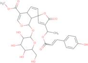 Methyl (1S,4aS,7R,7aS)-4'-[(1S)-1-{[(2E)-3-(4-hydroxyphenyl)prop-2-enoyl]oxy}ethyl]-5'-oxo-1-{[(2S,3R,4S,5S,6R)-3,4,5-trihydroxy-6-( hydroxymethyl)oxan-2-yl]oxy}-4a,7a-dihydro-1H,5'H-spiro[cyclopenta[C]pyran-7,2'-furan]-4-carboxylate