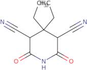 4,4-Diethyl-2,6-dioxopiperidine-3,5-dicarbonitrile