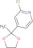 2-Chloro-4-(2-methyl-1,3-dioxolan-2-yl)pyridine