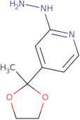 2-Hydrazinyl-4-(2-methyl-1,3-dioxolan-2-yl)pyridine