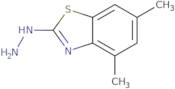 2-Hydrazinyl-4,6-dimethyl-1,3-benzothiazole