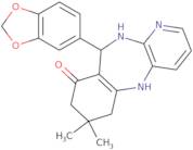 2,10,12-triaza-9-benzo[d]1,3-dioxolan-5-yl-5,5-dimethyltricyclo[9.4.0.0<3,8>]pentadeca-1(15),3(8),…