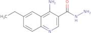 4-Amino-6-ethylquinoline-3-carbohydrazide