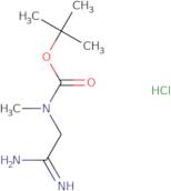 tert-Butyl N-(2-amino-2-iminiumylethyl)-N-methylcarbamate chloride