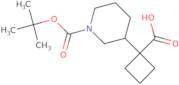 1-{1-[(tert-Butoxy)carbonyl]piperidin-3-yl}cyclobutane-1-carboxylic acid