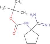 tert-Butyl N-(1-carbamimidoylcyclopentyl)carbamate