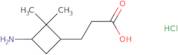 3-[(1R,3S)-3-Amino-2,2-dimethylcyclobutyl]propanoic acid hydrochloride