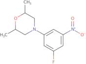 4-(3-Fluoro-5-nitrophenyl)-2,6-dimethylmorpholine