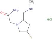 2-[(2S,4S)-4-Fluoro-2-[(methylamino)methyl]pyrrolidin-1-yl]acetamidehydrochloride