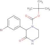 tert-Butyl 2-(3-bromophenyl)-3-oxopiperazine-1-carboxylate