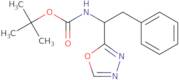 tert-Butyl N-[1-(1,3,4-oxadiazol-2-yl)-2-phenylethyl]carbamate