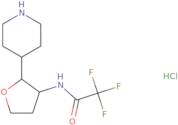 2,2,2-Trifluoro-N-(2-piperidin-4-yloxolan-3-yl)acetamide hydrochloride