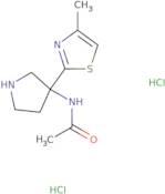 N-[3-(4-Methyl-1,3-thiazol-2-yl)pyrrolidin-3-yl]acetamide dihydrochloride