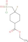 Ethyl 4-[(chlorosulfonyl)methyl]-4-fluorocyclohexane-1-carboxylate