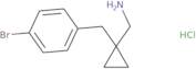 {1-[(4-Bromophenyl)methyl]cyclopropyl}methanamine hydrochloride