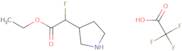 Ethyl 2-fluoro-2-(pyrrolidin-3-yl)acetate, trifluoroacetic acid