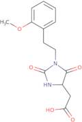 2-{1-[2-(2-Methoxyphenyl)ethyl]-2,5-dioxoimidazolidin-4-yl}acetic acid