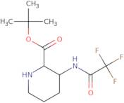 tert-Butyl 3-(trifluoroacetamido)piperidine-2-carboxylate