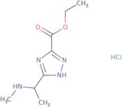 Ethyl 3-[1-(methylamino)ethyl]-1H-1,2,4-triazole-5-carboxylate hydrochloride