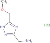 [5-(Methoxymethyl)-4H-1,2,4-triazol-3-yl]methanamine hydrochloride