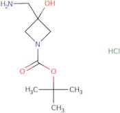 tert-Butyl 3-(aminomethyl)-3-hydroxyazetidine-1-carboxylate hydrochloride