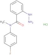 N-(4-Fluorophenyl)-2-hydrazinyl-N-methylbenzamide hydrochloride