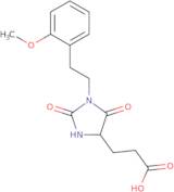 3-{1-[2-(2-Methoxyphenyl)ethyl]-2,5-dioxoimidazolidin-4-yl}propanoic acid