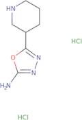 5-(Piperidin-3-yl)-1,3,4-oxadiazol-2-amine dihydrochloride