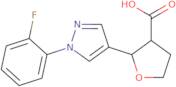 2-[1-(2-Fluorophenyl)-1H-pyrazol-4-yl]oxolane-3-carboxylic acid