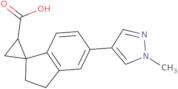 5'-(1-Methyl-1H-pyrazol-4-yl)-2',3'-dihydrospiro[cyclopropane-1,1'-indene]-2-carboxylic acid