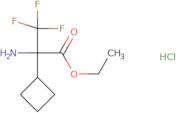 Ethyl 2-amino-2-cyclobutyl-3,3,3-trifluoropropanoate hydrochloride