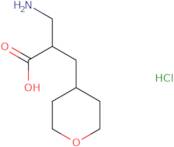 3-Amino-2-[(oxan-4-yl)methyl]propanoic acid hydrochloride