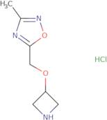 5-[(Azetidin-3-yloxy)methyl]-3-methyl-1,2,4-oxadiazole hydrochloride