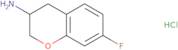 7-Fluoro-3,4-dihydro-2H-1-benzopyran-3-amine hydrochloride