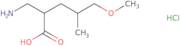 2-(Aminomethyl)-5-methoxy-4-methylpentanoic acid hydrochloride