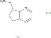 {5H,6H,7H-Cyclopenta[b]pyridin-7-yl}methanamine dihydrochloride