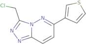 3-(Chloromethyl)-6-(thiophen-3-yl)-[1,2,4]triazolo[4,3-b]pyridazine