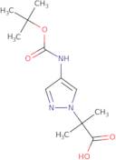 2-(4-{[(tert-Butoxy)carbonyl]amino}-1H-pyrazol-1-yl)-2-methylpropanoic acid