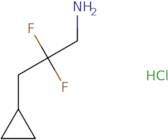 3-Cyclopropyl-2,2-difluoropropan-1-amine hydrochloride